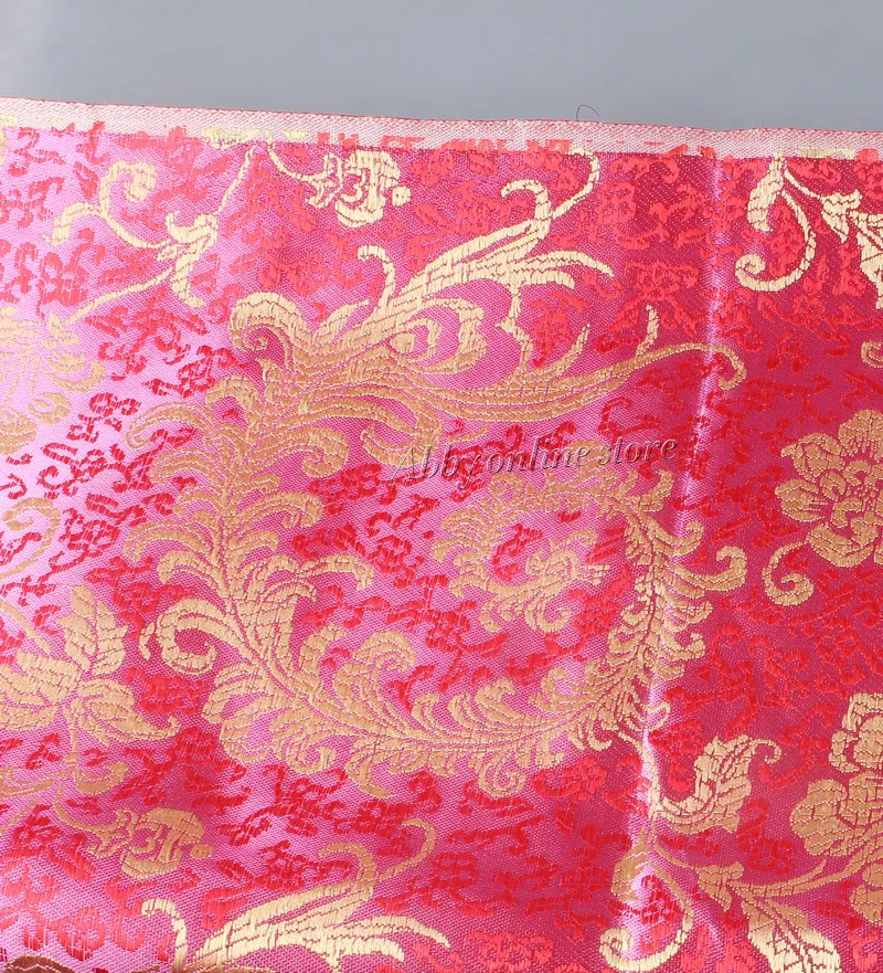 Жаккардовые Дамасские китайские кимоно для детской одежды ткань Hanfu сатин Феникс