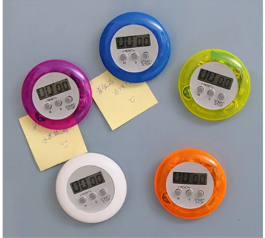 Новинка 7 цветов супер тонкий lcd цифровой экран кухонный таймер квадратный кухонный будильник прямого и обратного счета магнитные часы