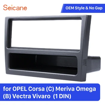 

Seicane 1 Din Car Radio Fascia for OPEL Corsa (C) Meriva Omega (B) Vectra Vivaro Stero CD Audio Frame Panel Dash Trim Kit