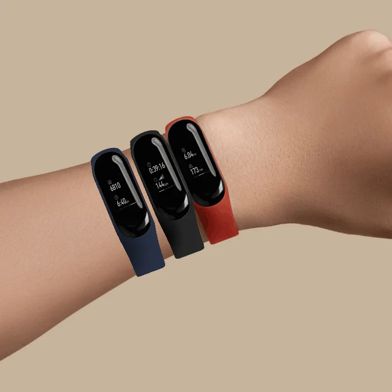 Оригинальный Смарт браслет Xiaomi Mi Band 3 фитнес OLED с отображением времени и