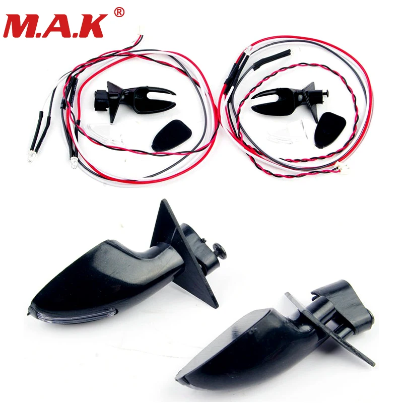 

bright side mirror LED turn signal indicator fit for HSP 1/10 RC car On Road night racing car model toy parts assembly