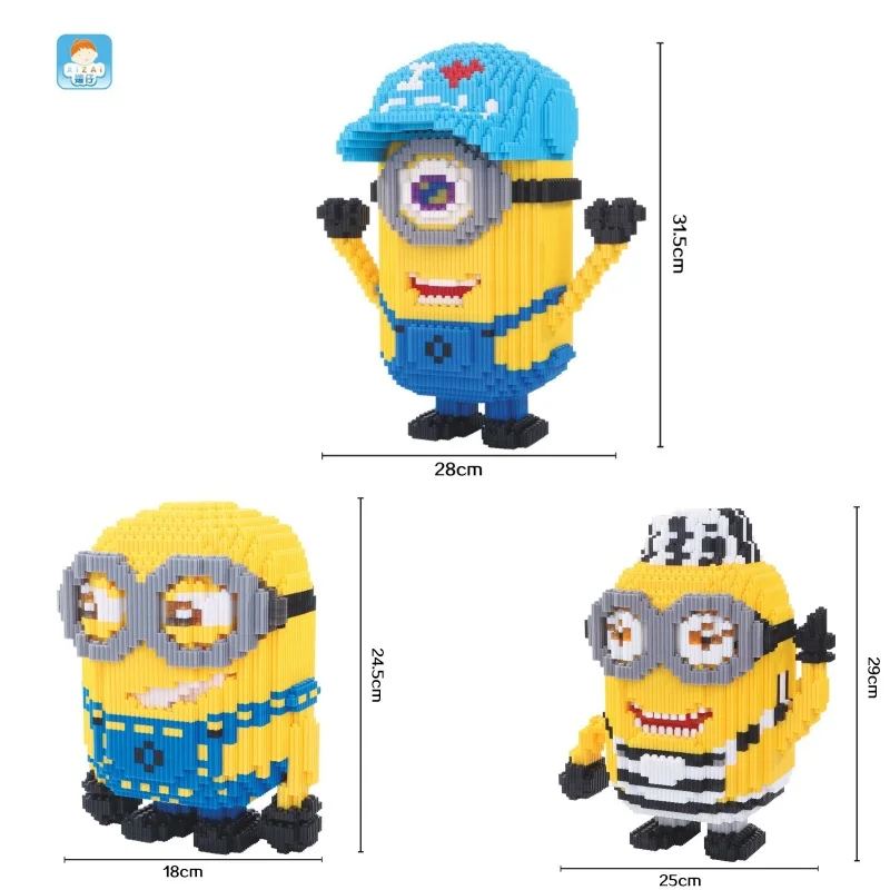 

xizai connection blocks Big size Cartoon Building toys Auction Figures Model Educational Bricks Toys for Children Cute Gifts