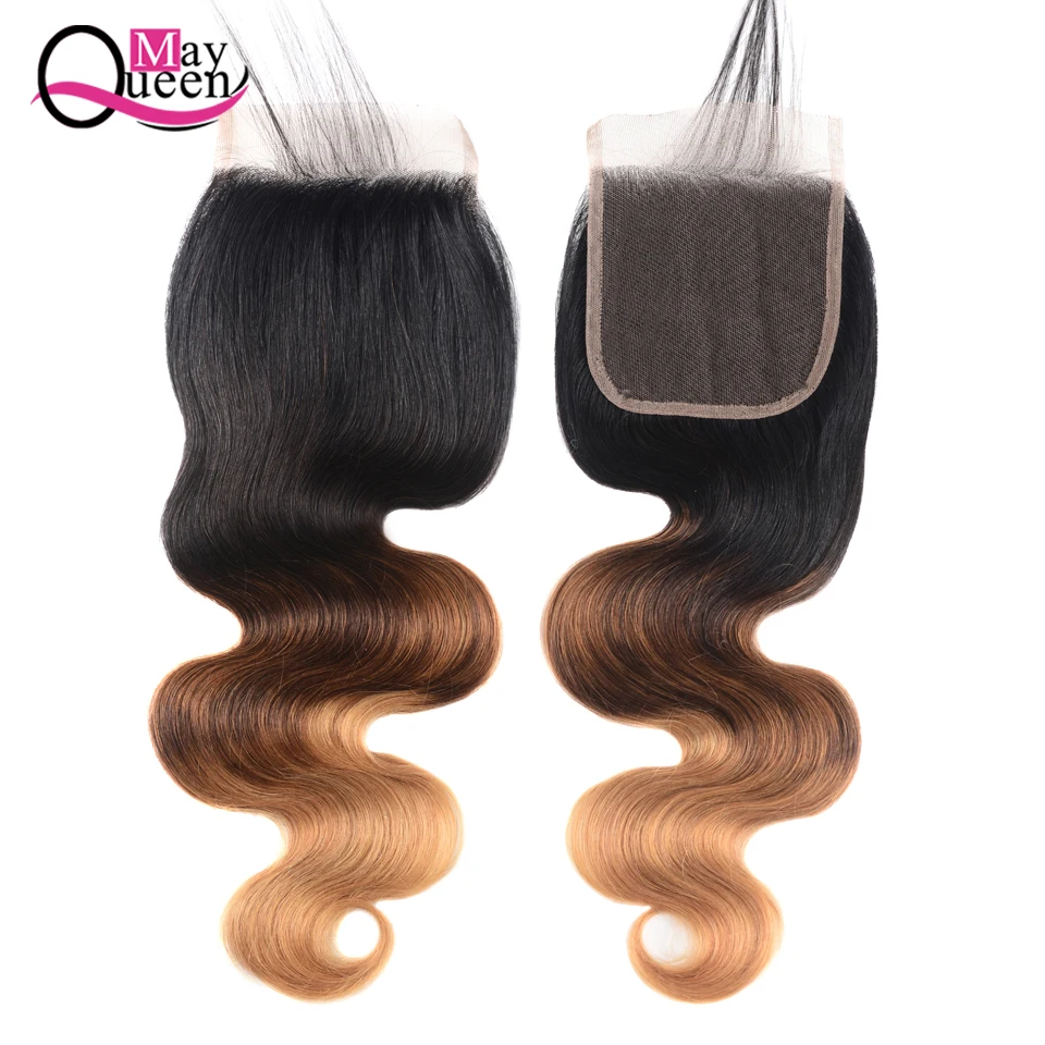 Ombre Peruvian Body Wave Hair Bundles With Closure 1b 4 27 Three Tone Color May Queen Remy Human Hair 3 Bundles With Closure Ombre Peruvian Body Wave Hair Bundles With Closure 1b 4 27 Three Tone Color May Queen Remy Human Hair 3 Bundles With Closure