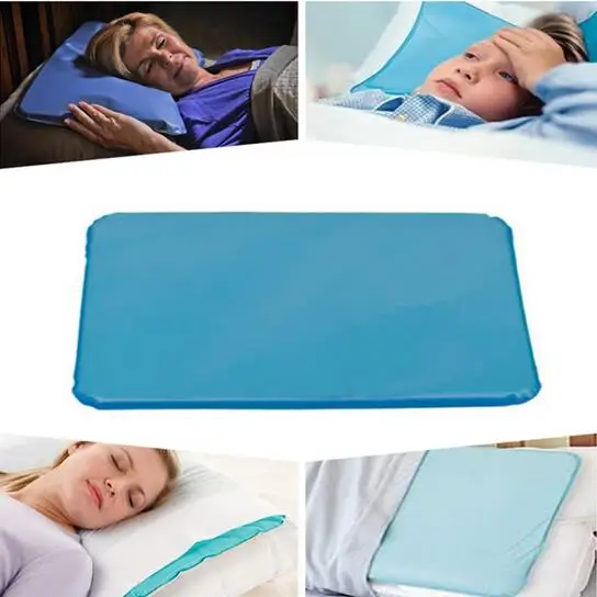 

1Pcs Summer Water Cooling Memorial Pillow Multifunctional Muscle Relief Mat Cool Ice Pad Sleeping Supplies 2016