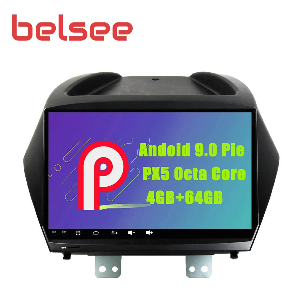 Belsee Android 9 0 для Hyundai IX35 Tucson 2009 2015 автомобильный Радио Стерео GPS навигация головное