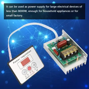 

Electronic Voltage Regulator Voltage Controller AC220V 8000W High Power SCR Speed Controller Control Power Regulation