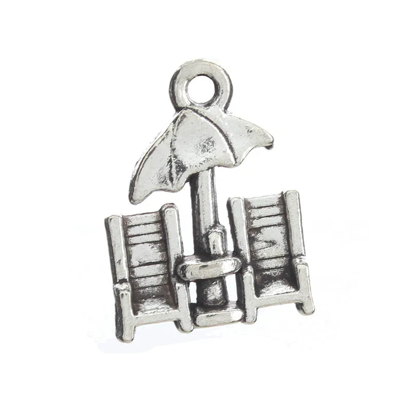 10pcs/lot 20*15mm Beach Chair Charm DIY Jewelry Accessories for Making