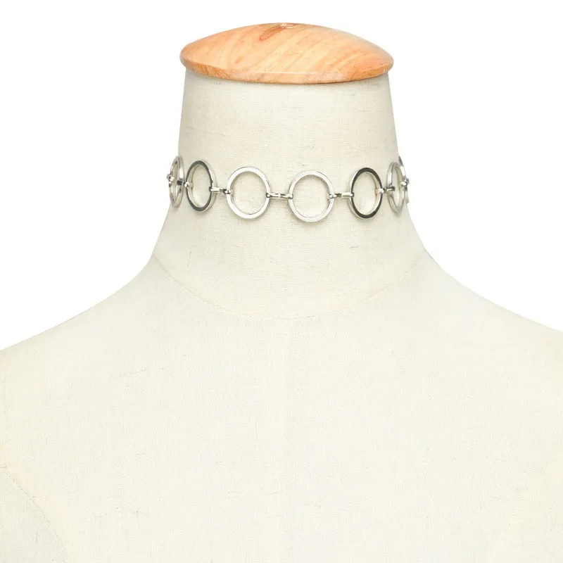 Горячая новинка модные аксессуары разноцветные металлические круглые колье ожерелье для влюбленных N187