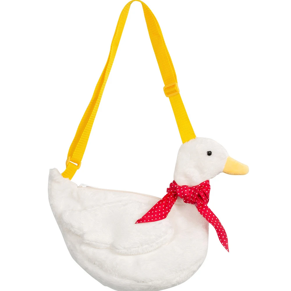Милый Детский плюшевый рюкзак из настоящей утки большая сумка Goose милый