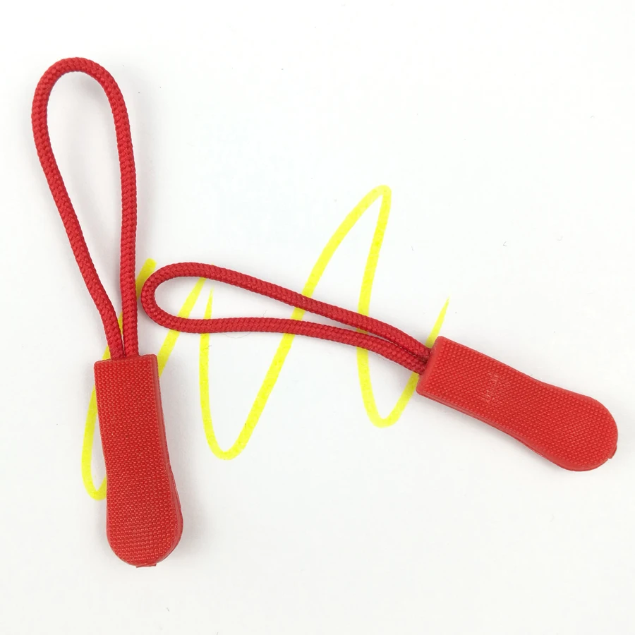 10pcs/Lot PVC zipper slider suitcase zipper slip rope puller detachable