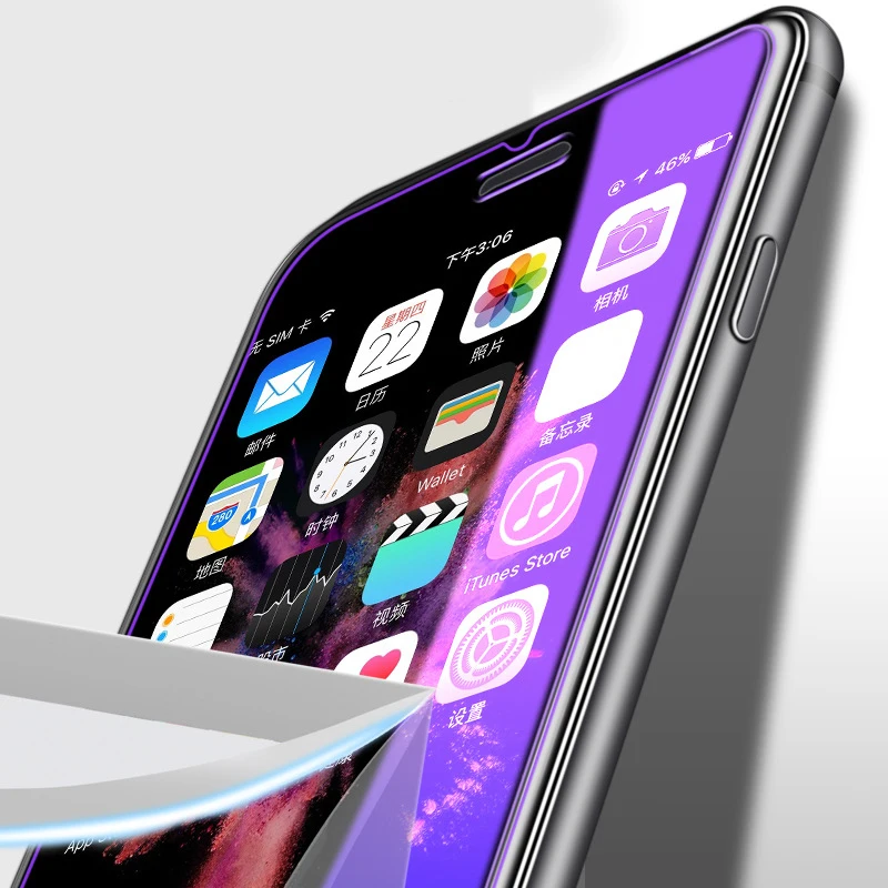 Защитное закаленное стекло 9H для iPhone 6 7 8 6S Plus 5 5S SE 5C X XR XS MAX Защитная пленка экрана