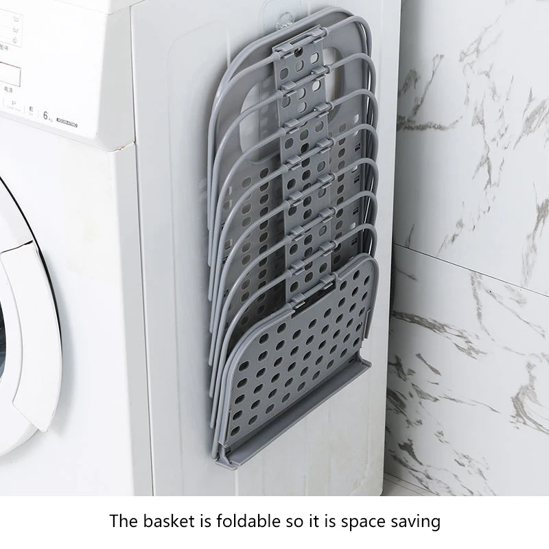 Baffect سلة الغسيل البلاستيك للطي سلة الغسيل متعددة الوظائف القذرة صندوق تخزين ملابس سلة للحمام المطبخ غرفة نوم Baffect سلة الغسيل البلاستيك للطي سلة الغسيل متعددة الوظائف القذرة صندوق تخزين ملابس سلة للحمام المطبخ غرفة نوم