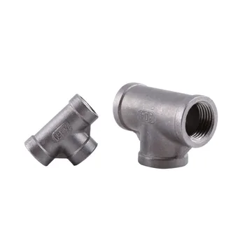 

1/2" 1/4" Tee 3 way Threaded Pipe Fittings Stainless Steel SS 304 Female Tool