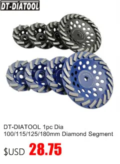 DT-DIATOOL 5 дюйм(ов) гальваническим Diamond режущие диски диаметр 22,23 мм с защитой 125 усиленные резка диски для мрамор плитка