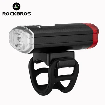 

ROCKBROS New 100 Lumen Bicycle Helmet Light USB Rechargeable Flashlight Bike Front Rear Light Handlebar Helmet Top Two-way Light