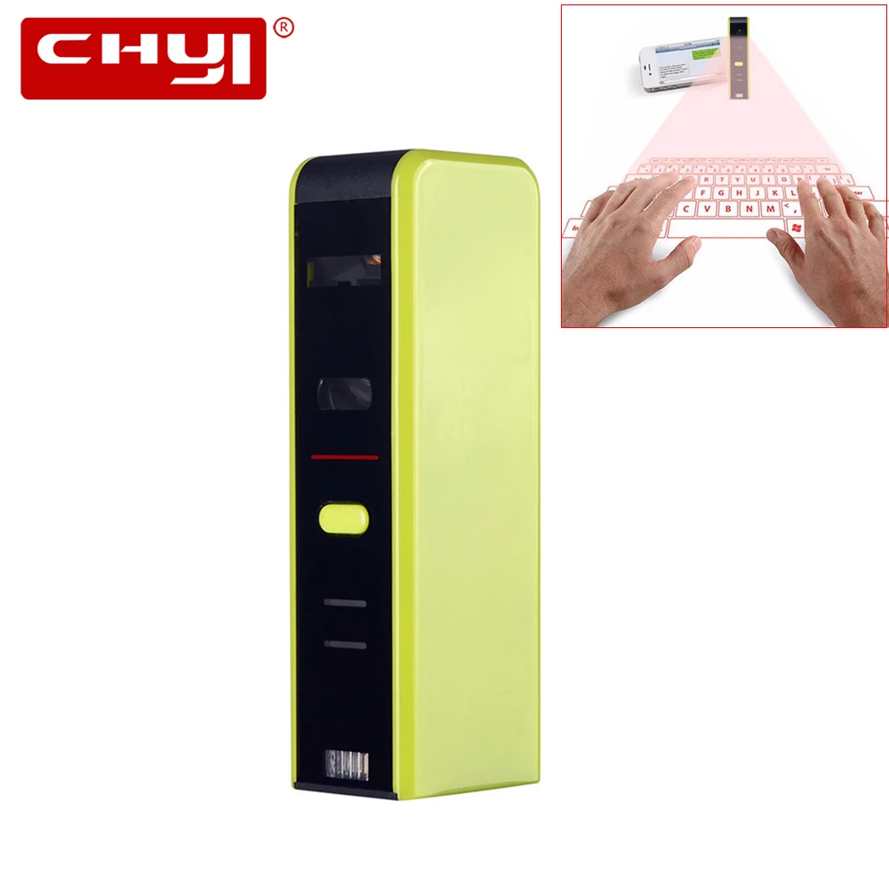 Беспроводная Bluetooth 3 0 клавиатура CHYI виртуальная мини портативная лазерная