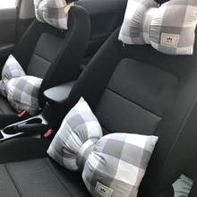 Oreiller de soutien du cou pour voiture, coussin de soutien lombaire, dessin animé, Kawaii, Cojines Grises, Nudo, Cojin, Rosa, 50KOA99