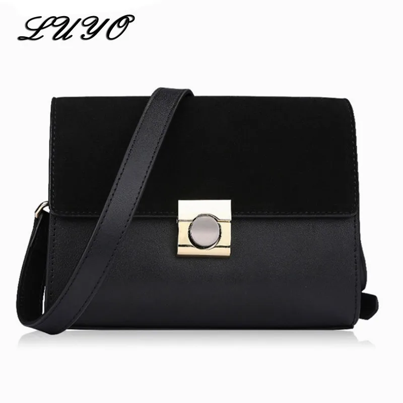 

LUYO Small Fashion Genuine Leather Luxury Handbags Women Messenger Bags Designer Cowhide Girls Shoulder Flap Bag Neutral Female