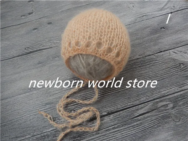 Детская шапка, новорожденные фотографии реквизит шляпа, мохеровая шапочка