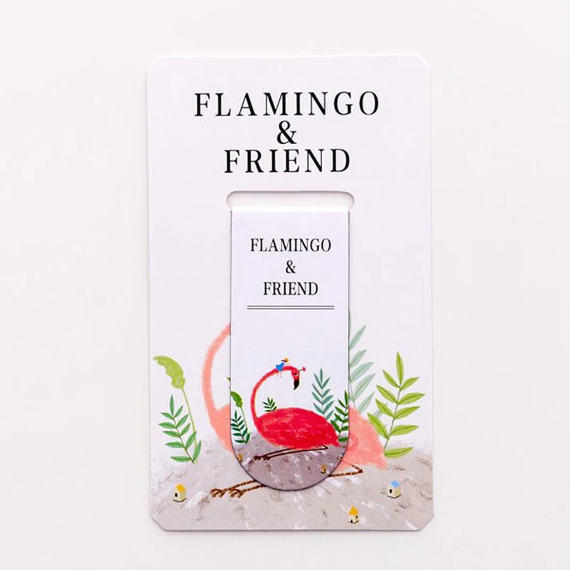 Креативная симпатичная Фламинго Закладка-магнит Студенческая многофункциональная ручная счетная записная магнитная закладка Детские канцелярские принадлежности