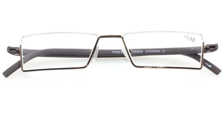 TR90, высокое качество, модные очки с полуоправой, мужские и женские очки для чтения, Индекс преломления 1, 1,5, 2,0, 2,5, 3,0, 3,5