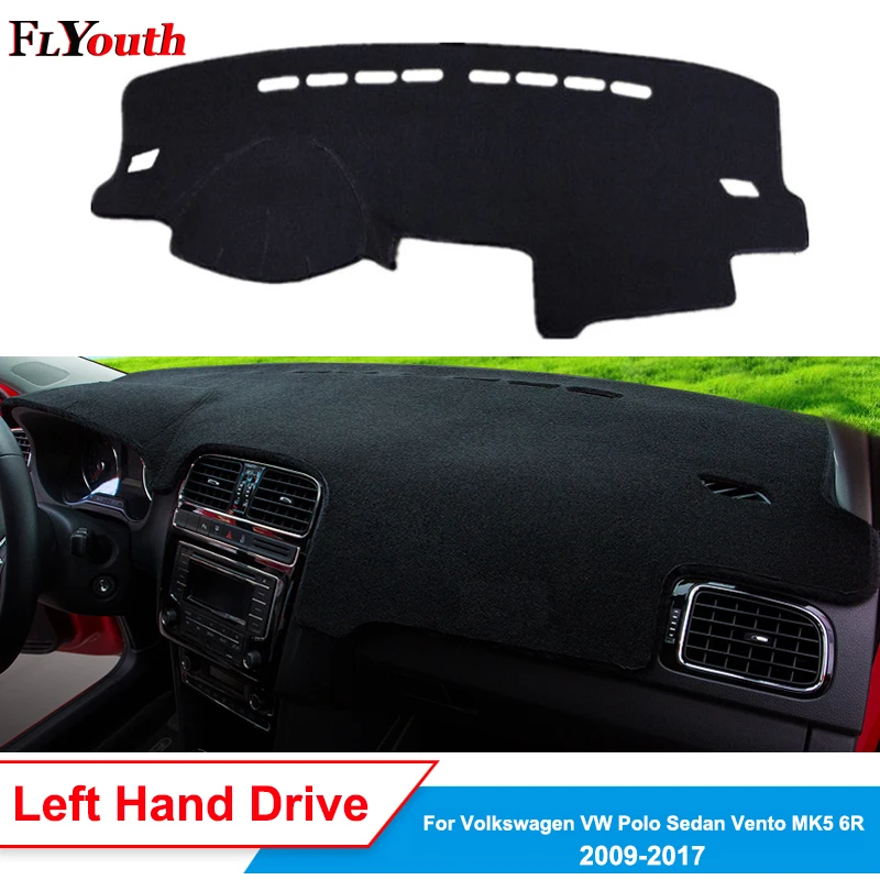 

Car Dashboard Cover For Volkswagen Polo Sedan Vento MK5 6R 2009 - 2017 Dash Mat Dash Board Pad Carpet Dashmat Anti-UV Non-slip