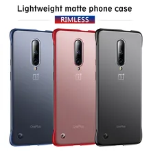 Silicone Frameless Case For OnePlus One Plus 7 Pro Cover Case For OnePlus 7 7Pro 1+7 Pro Hard PC Fashion Transparent Shell Coque