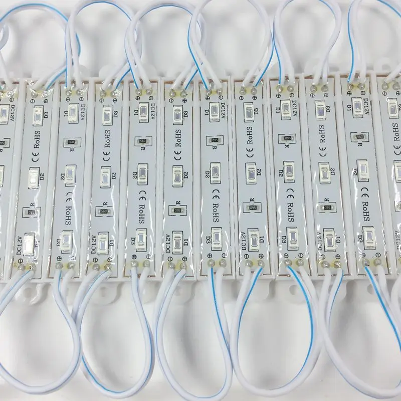 20 шт. 5630 5730 3 светодиодный модуль освещения для знака DC12V водонепроницаемый супер яркий smd СВЕТОДИОДНЫЙ модуль холодный белый