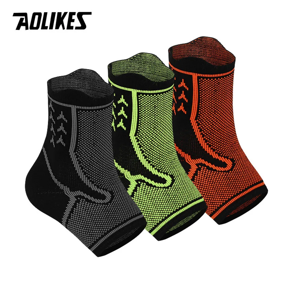 AOLIKES 1 шт. спортивный безопасный с поддержкой лодыжки эластичный Защитная поддерживающая стяжка Баскетбол Футбол защита фиксирующая поддержка лодыжки