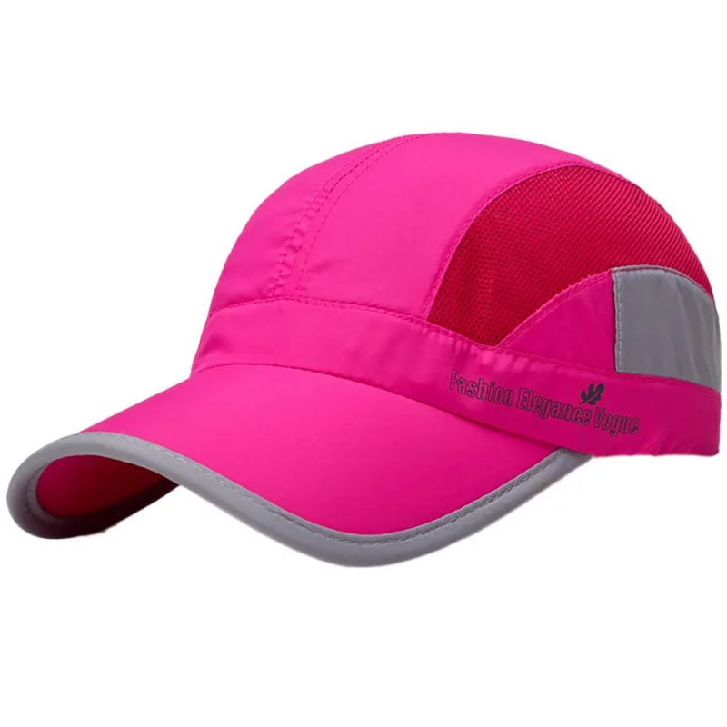 Летняя Спортивная Кепка для бега, мужские и женские дышащие быстросохнущие сетчатые шапки, женские солнцезащитные кепки, Новинка - Цвет: MR