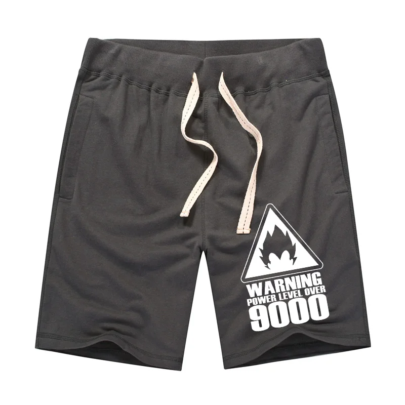 Amy Coulee Dragon Ball мужские Предупреждение предупредительные уровень мощности более 9000 повседневные аниме дышащие летние пляжные шорты