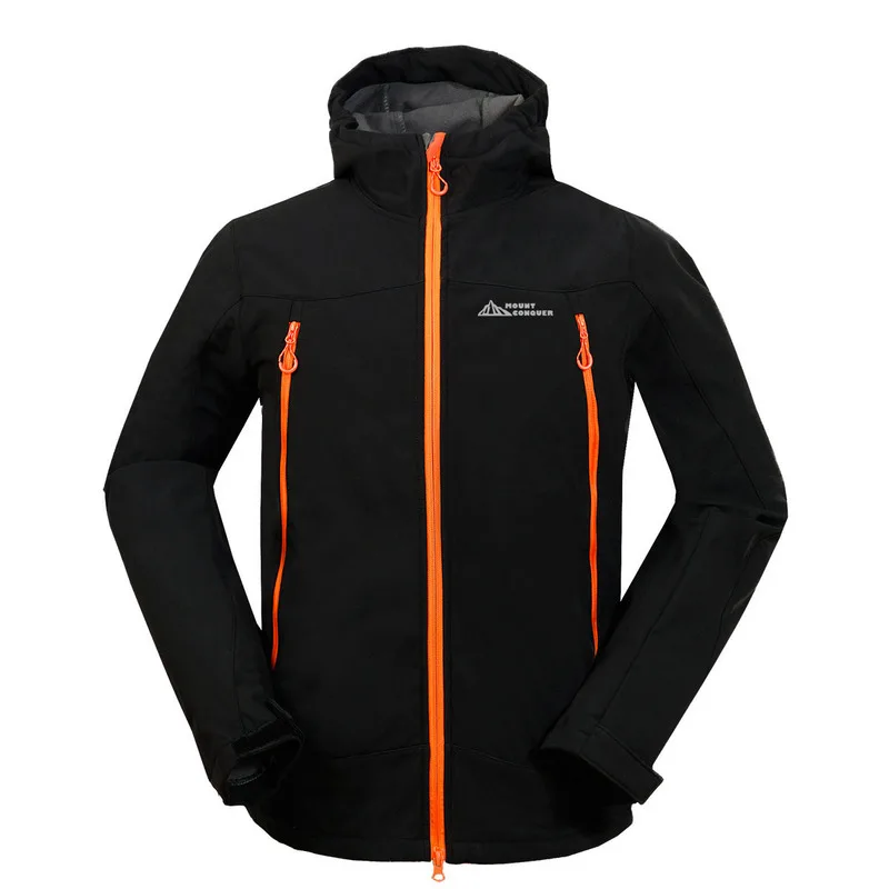 Бренд Mount Conquer флисовая походная куртка ветрозащитная Водонепроницаемая теплая куртка для спорта на открытом воздухе кемпинга верховой езды - Цвет: Color 3