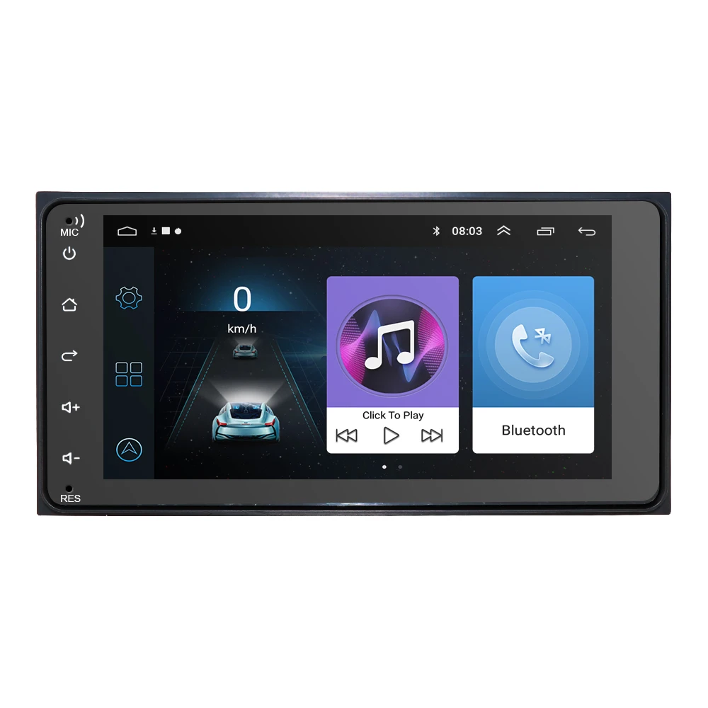  2 din android 9.0 Universal Car Multimedia Player Car Radio Player Stereo for toyata VIOS CROWN CAM