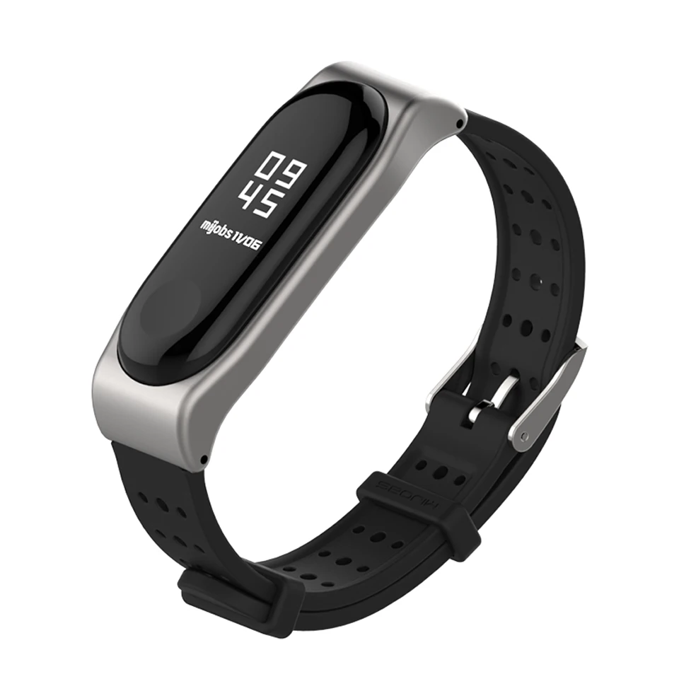 Силиконовый ремешок Mijobs для Xiaomi Mi Band 3 часов Miband Смарт часы на запястье