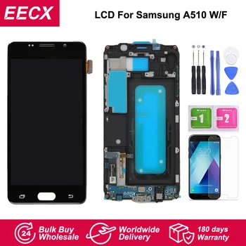 

A510 LCD For Samsung Galaxy A5 2016 A510 A510F A510M SM-A510F LCD Display Touch Screen Digitizer w/ Frame