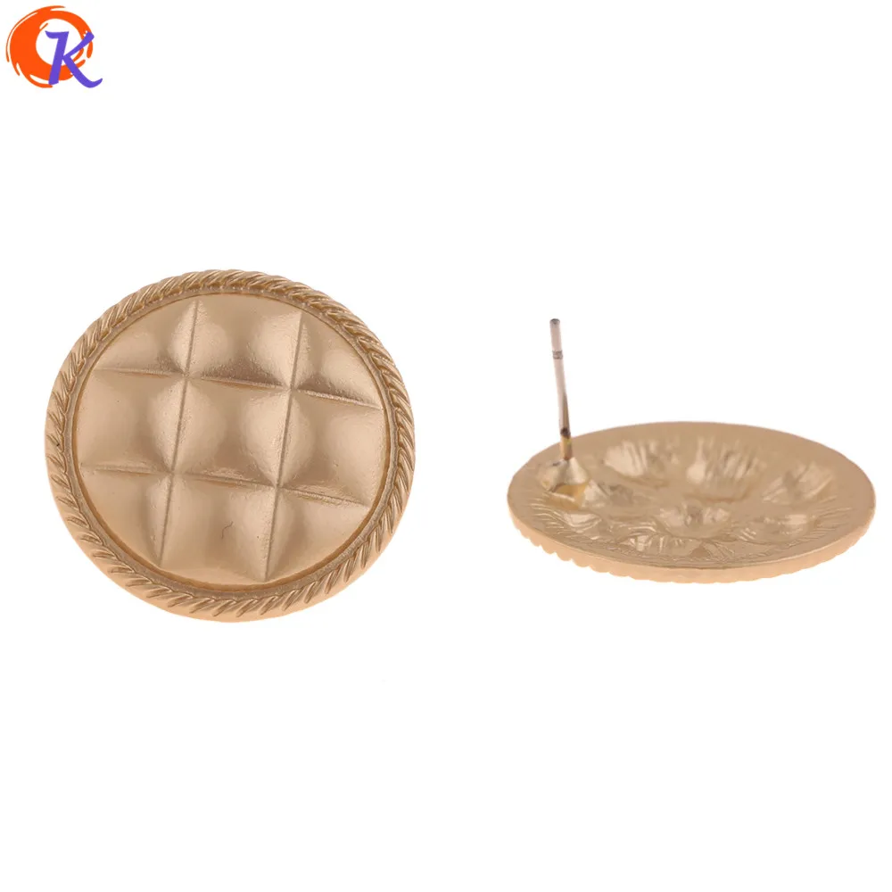 

Cordial Design 50Pcs 22*22MM Jewelry Accessories/Earring Stud/Matte Gold/DIY Parts/Jewelry Making/Hand Made/Earring Findings