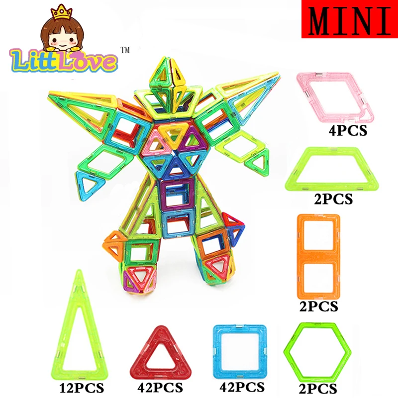 MylitDear 108 PCs Robot Enlighten Educational Magnetic Building Blocks Construction Bricks Toys Christmas Gift