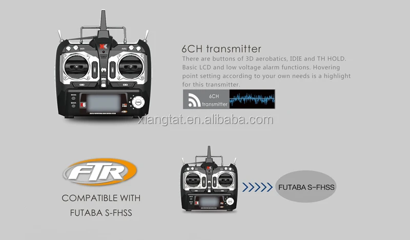 XK k124 6ch бесщеточный ec145 3d6g Системы вертолет RTF