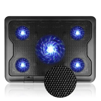 

Notebook Cooler Stand Laptop Cooling Pad Ultra-quiet Good Heat Dissipation 5XLED