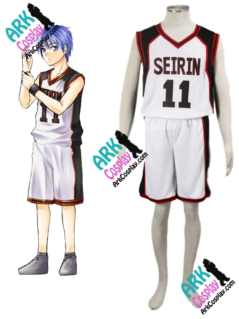 Kuroko no Basuke Tetsuya костюм для косплея белый No.11 мужской Basket косплей Трикотажный