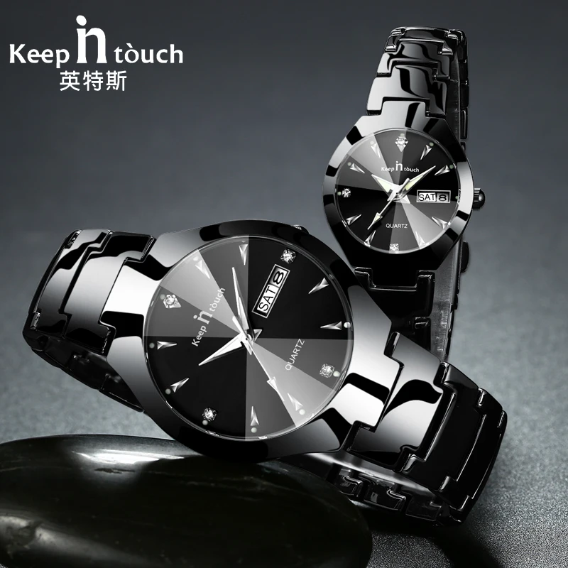 

KEEP IN TOUCH Brand Luxury Lover Watches Quartz Calendar Dress Women Men Watch Couples Wristwatch Relojes Hombre 2020 With Box