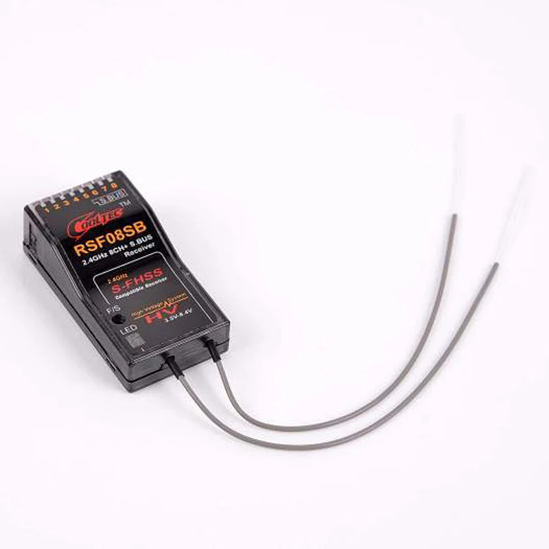 

Cooltech RSF08SB 2.4GHZ 8ch S-FHSS S.BUS TELEMETRY RECEIVER For FUTABA 10J 8J 6J 4GRS 4PX