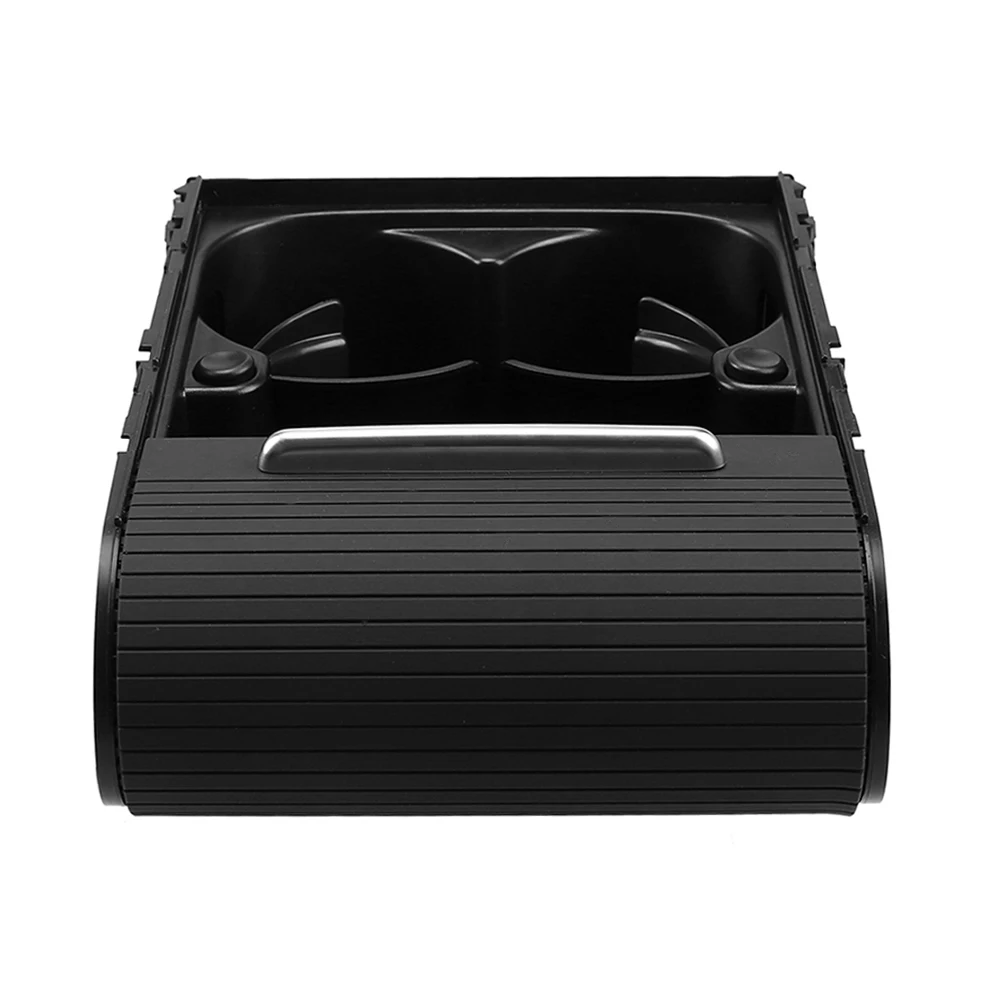 

Black Car Cup Holder Front Drinking Cup Holder Bracket for Volkswagen Magotan Passat B6