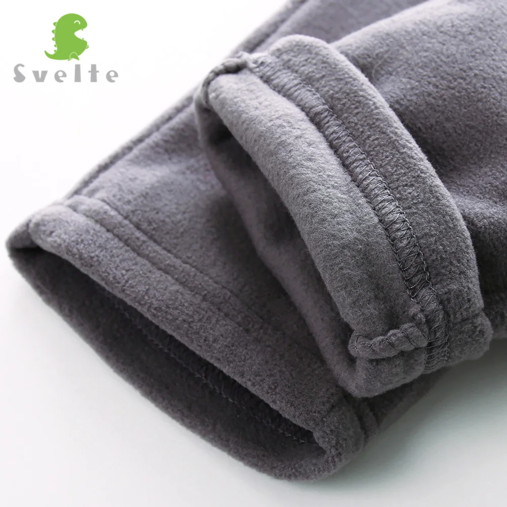 YUHANWOO Kids Boys Girls Casual Pants Trousers  for Spring Autumn Unisex Polar Fleece Pants Children Sport trousers For 1-4Y