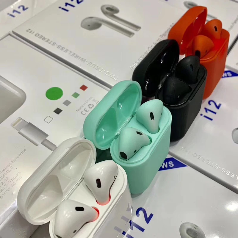 

i12 TWS Mini Headphone Wireless Bluetooth Earphone 5.0 Sports Sweatproof i12 tws 2019 True Touch Earbuds Binaural Call Earphones