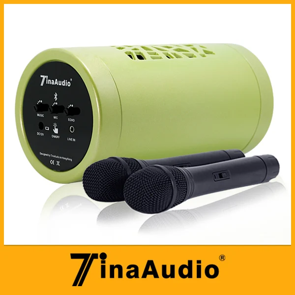 portable speaker with cordless mic