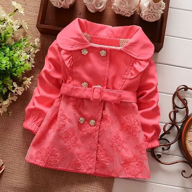 Retail 2014 children clothing girls fall jackets outwear spring autumn