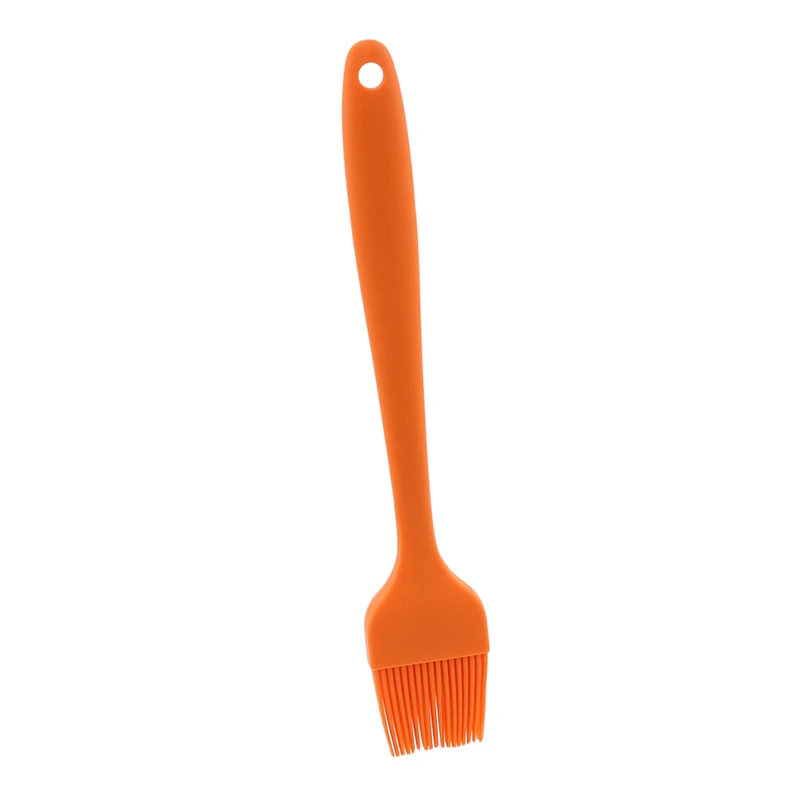 Силиконовая щетка для выпечки барбекю, масляные щетки, инструменты для барбекю, кухонные инструменты, пищевые щетки для выпечки с грилем, щетка с соевым соусом - Цвет: Orange