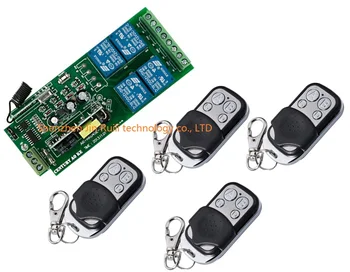 

AC85v~250V 110V 220V 230V 4CH RF Wireless Remote Control Switch Security System Garage Doors Rolling Gate Electric Doors JRL-4