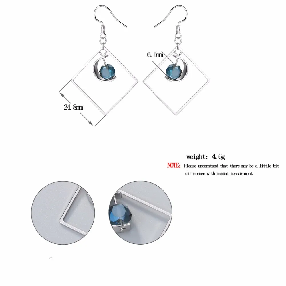 square earrings geometric